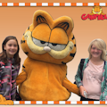 Op de foto met Garfield