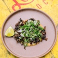 Taco med grillet svampe