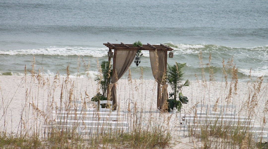 bruiloft strand