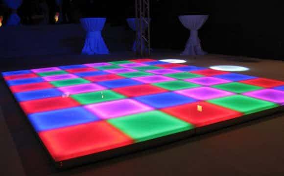 illuminated dance floor